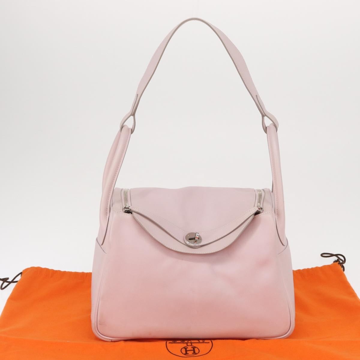 Hermes Lindy Swift Pink Leather Shoulder Bag Bag (Pre-Owned)