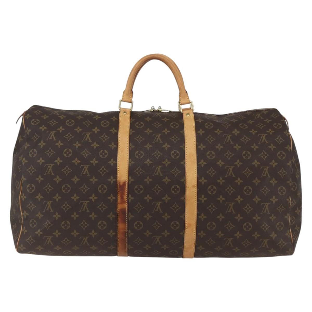 Louis Vuitton Keepall Monogram Canvas Brown Canvas Travel Bag Bag (Pre-Owned)