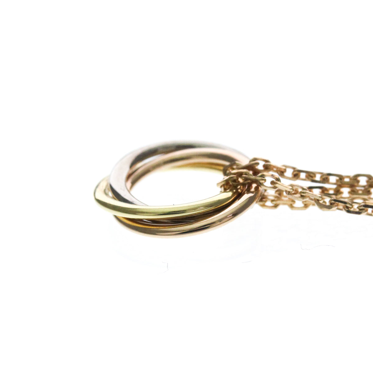 Cartier Trinity Choker 18K Tricolor Gold Gold Gold Necklace Jewelry (Pre-Owned)