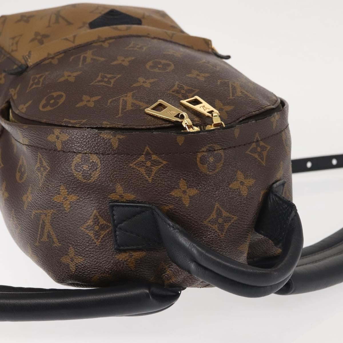 Louis Vuitton Palm Springs Reverse Monogram Canvas Brown Canvas Backpack Bag (Pre-Owned)
