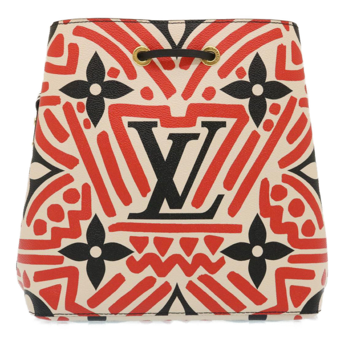 Louis Vuitton Neonoe Limited Edition Crafty Monogram Giant Red Canvas Handbag (Pre-Owned)
