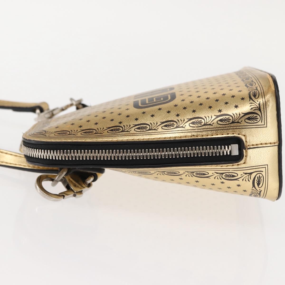 Gucci Dome Limited Edition Printed Leather Gold Leather Crossbody Bag Bag (Pre-Owned)