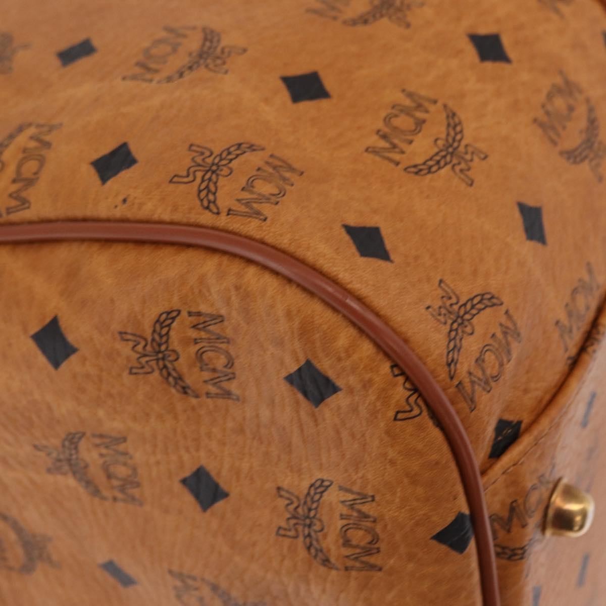 MCM Vicetos Leather Brown Leather Travel Bag Bag (Pre-Owned)