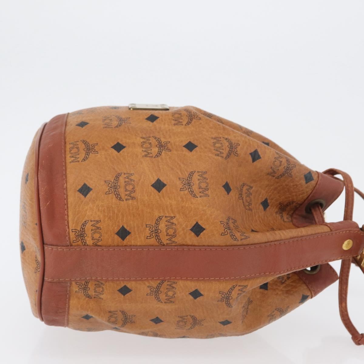 MCM Visetos Canvas And Leather Brown Canvas Shoulder Bag Bag (Pre-Owned)