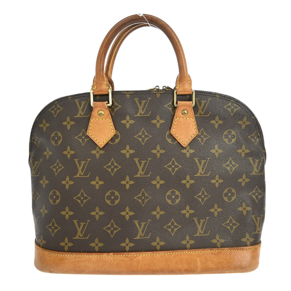 Louis Vuitton Alma Monogram Brown Canvas Handbag (Pre-Owned)
