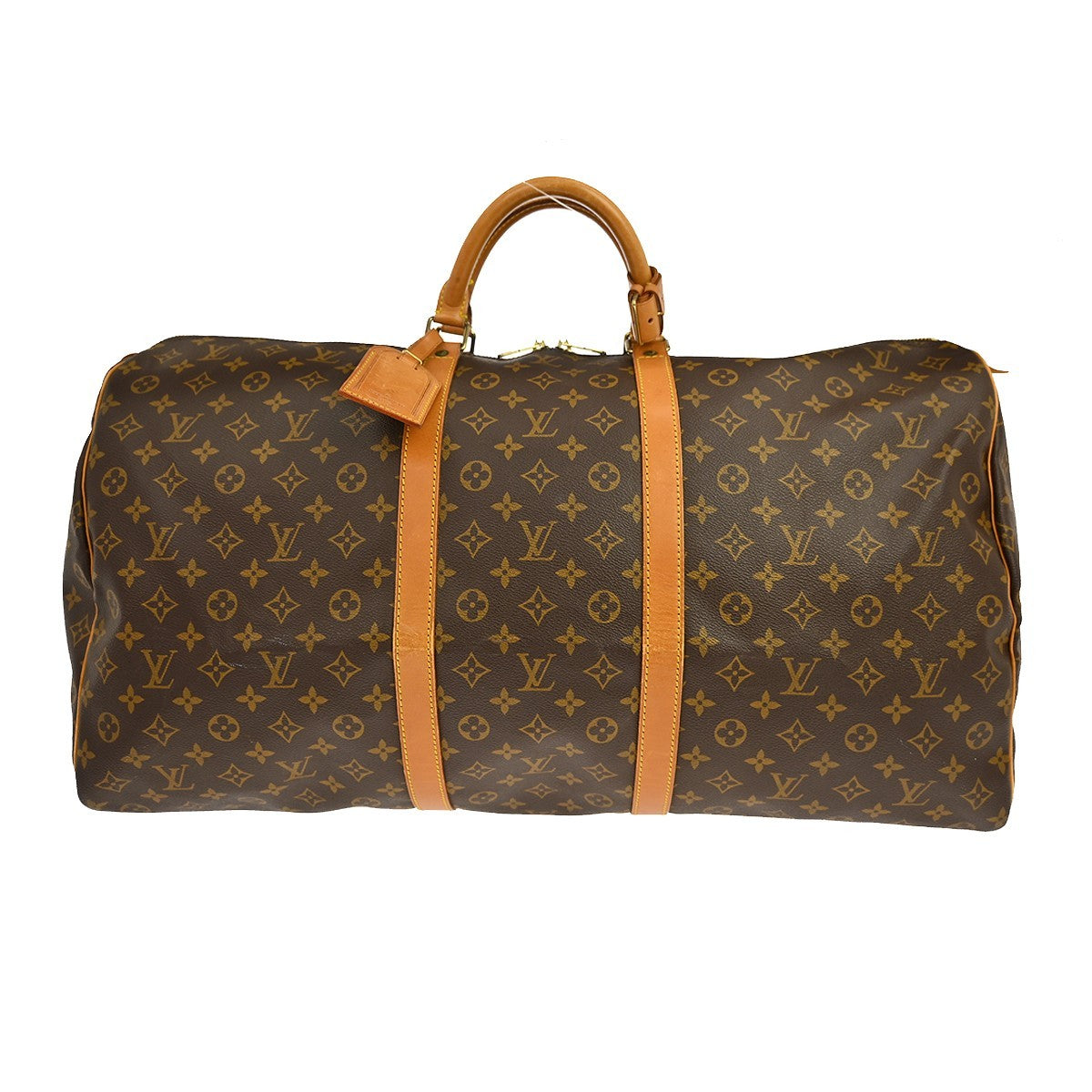 Louis Vuitton Keepall Monogram Brown Canvas Travel Bag Bag (Pre-Owned)