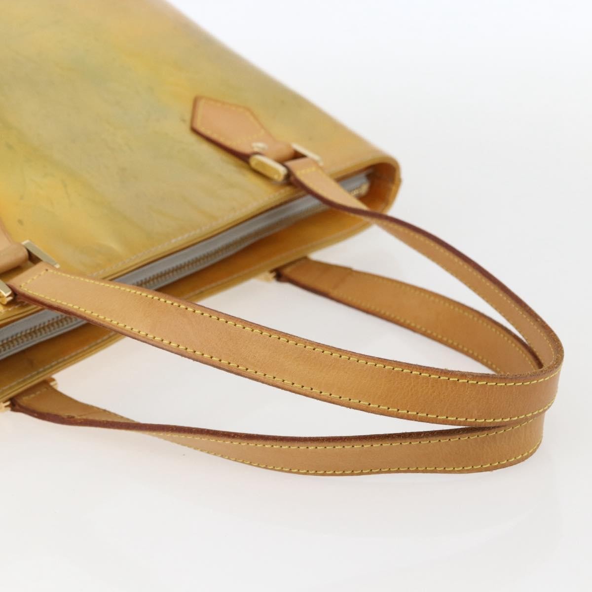 Louis Vuitton Houston Monogram Vernis Beige Patent_Leather Tote Bag Bag (Pre-Owned)