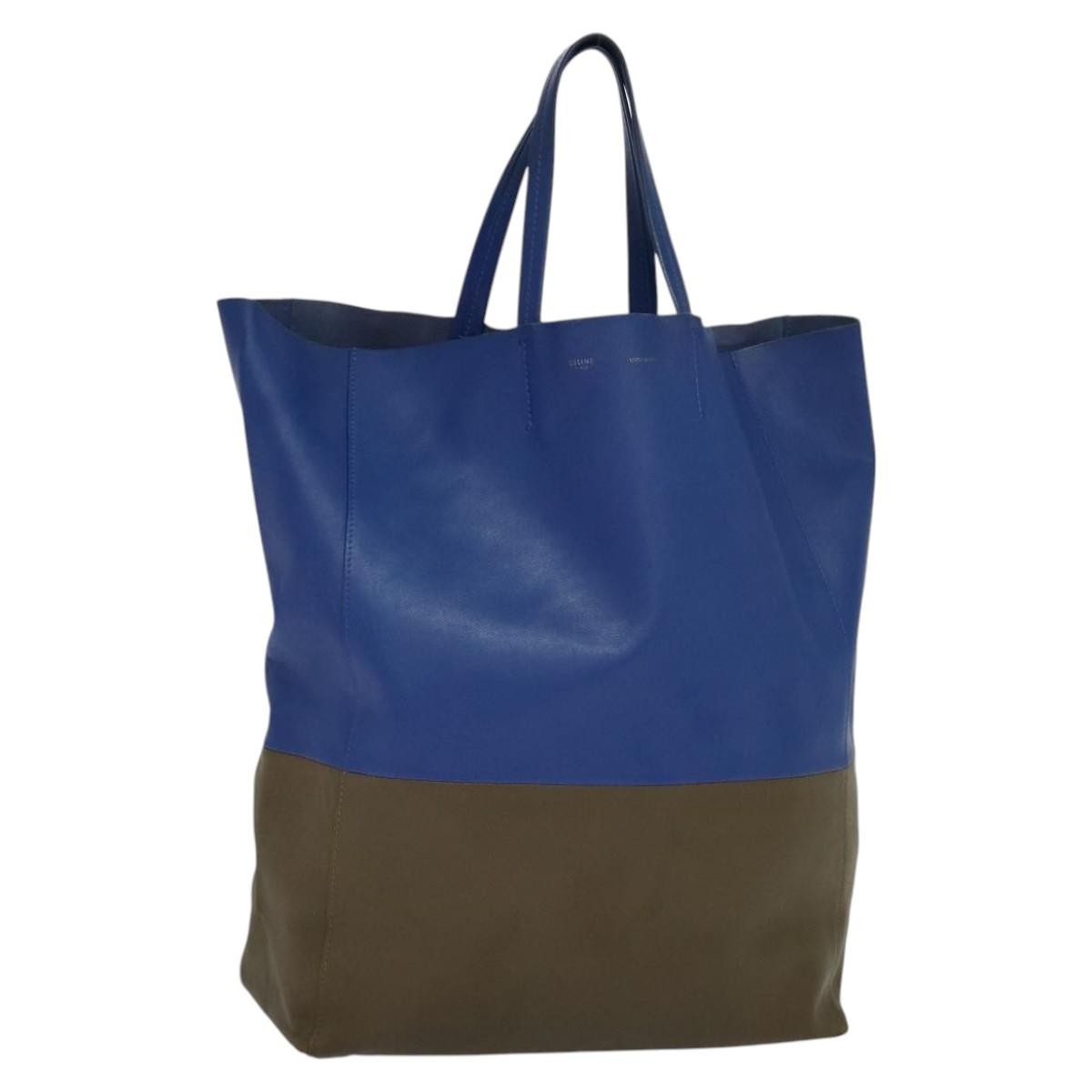 Celine Vertical Cabas Tote Leather Multicolour Leather Tote Bag Bag (Pre-Owned)