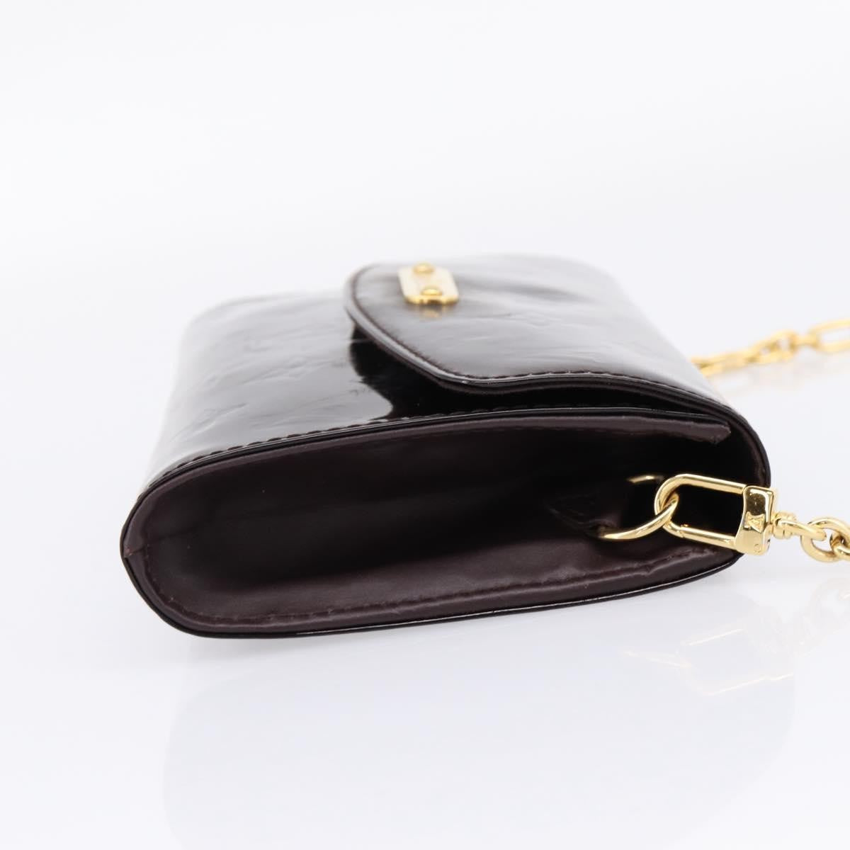 Louis Vuitton Bel Air Pochette Monogram Vernis Burgundy Patent_Leather Clutche & Pouche Bag (Pre-Owned)