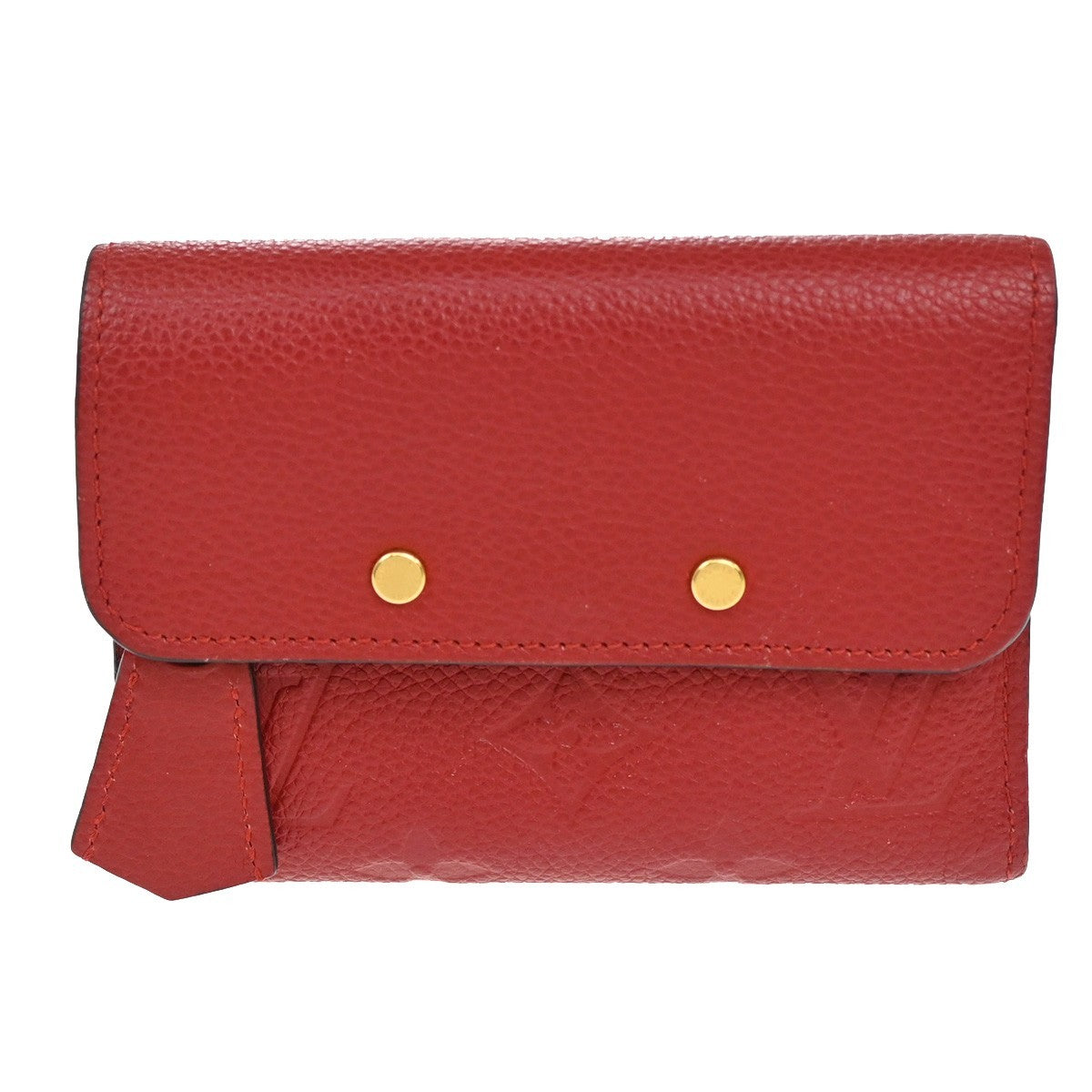 Louis Vuitton Pont Neuf Monogram Empreinte Leather Red Leather Wallets Accessory (Pre-Owned)