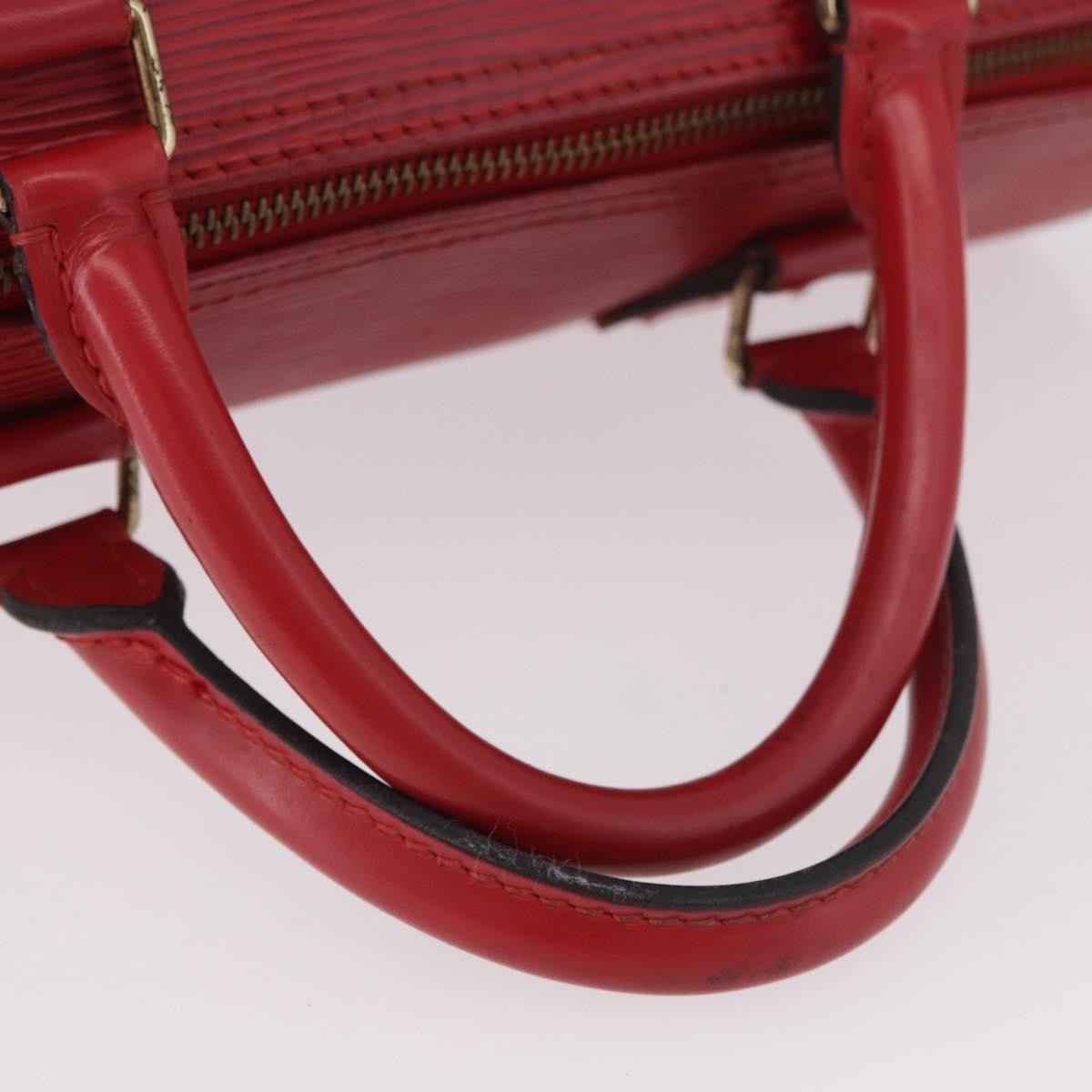 Louis Vuitton Speedy Epi Leather Red Leather Handbag (Pre-Owned)