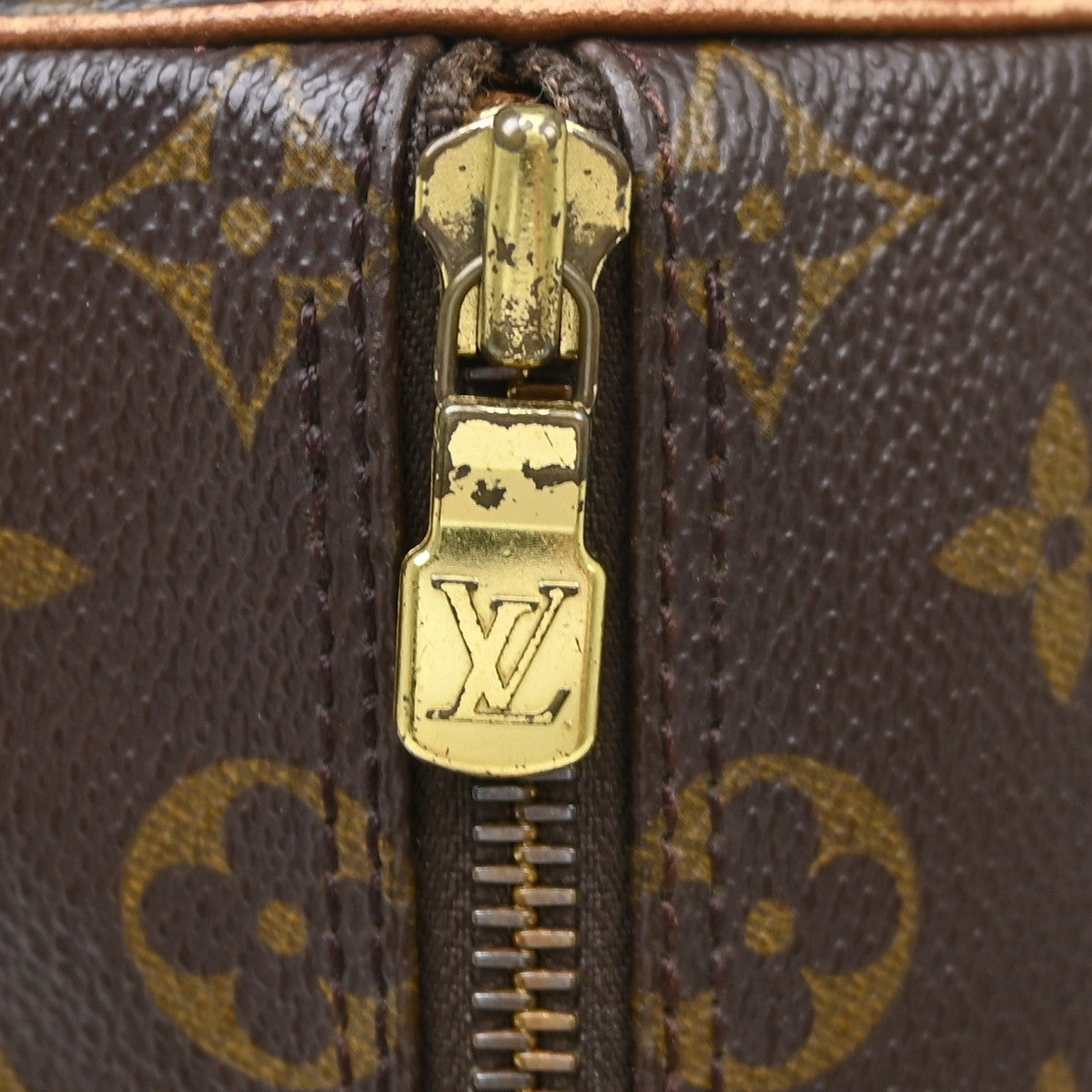 Louis Vuitton Papillon Monogram Canvas Brown Canvas Handbag (Pre-Owned)