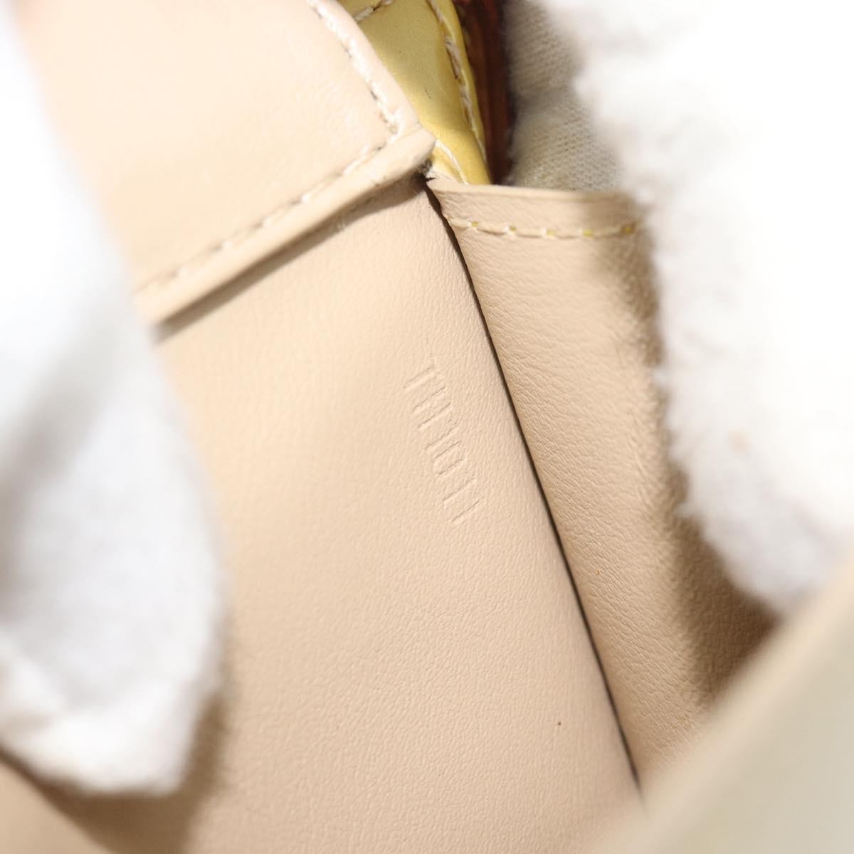 Louis Vuitton Mott Monogram Vernis Beige Patent_Leather Clutche & Pouche Bag (Pre-Owned)