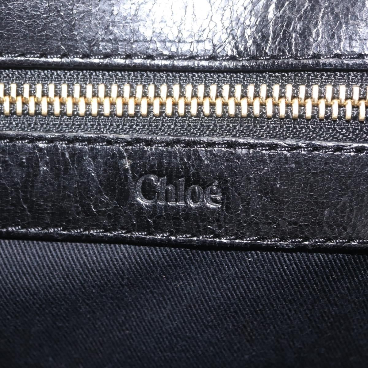Chloe Ethel Leather Black Leather Handbag (Pre-Owned)