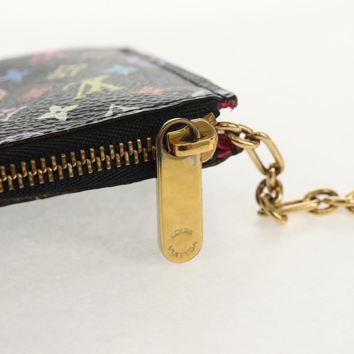 Louis Vuitton Pochette Clés Nm Monogram Multicolor Canvas Black Canvas Wallets Accessory (Pre-Owned)