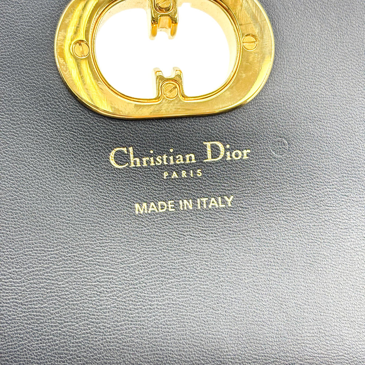 Christian Dior 30 Montaigne Avenue Leather Black Leather Handbag (Pre-Owned)