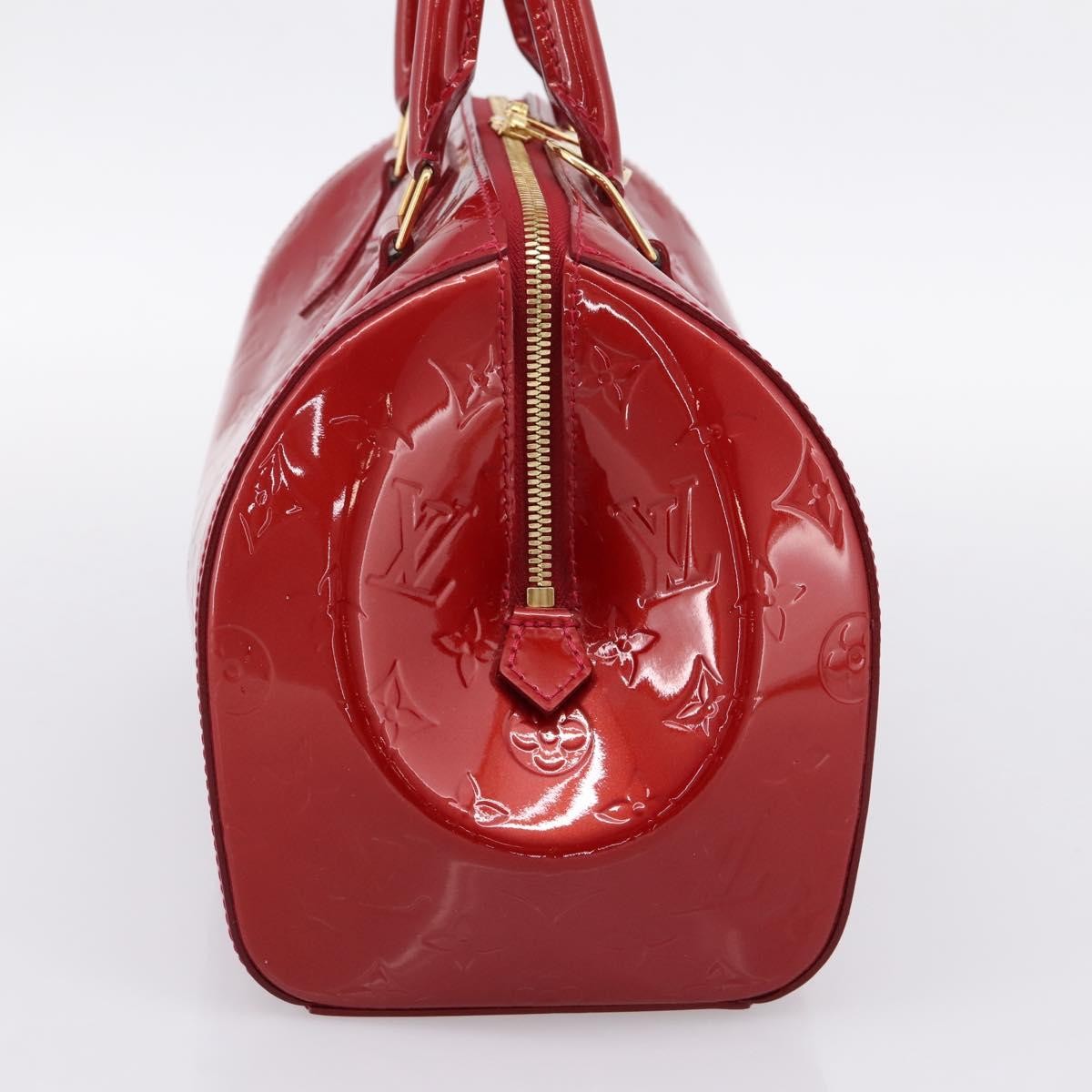 Louis Vuitton Montana Monogram Vernis Red Patent_Leather Handbag (Pre-Owned)