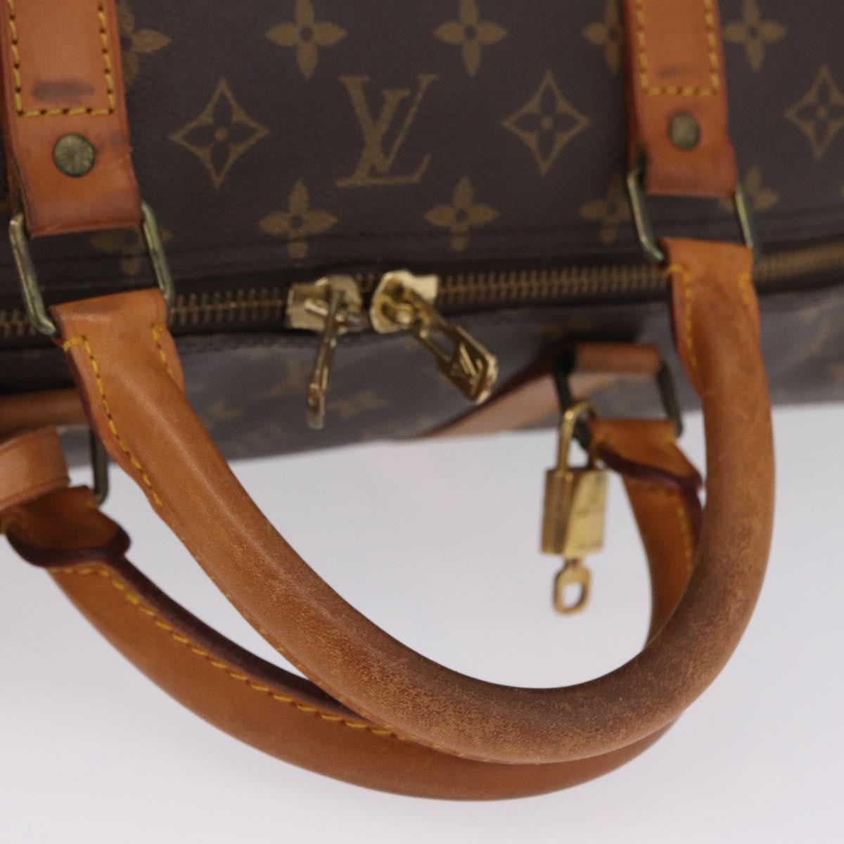 Louis Vuitton Keepall Monogram Canvas Brown Canvas Travel Bag Bag (Pre-Owned)
