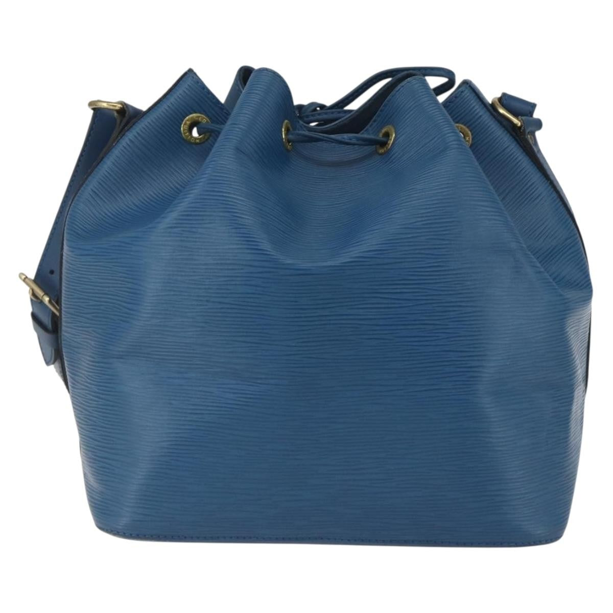 Louis Vuitton Petit Noe Epi Leather Blue Leather Shoulder Bag Bag (Pre-Owned)