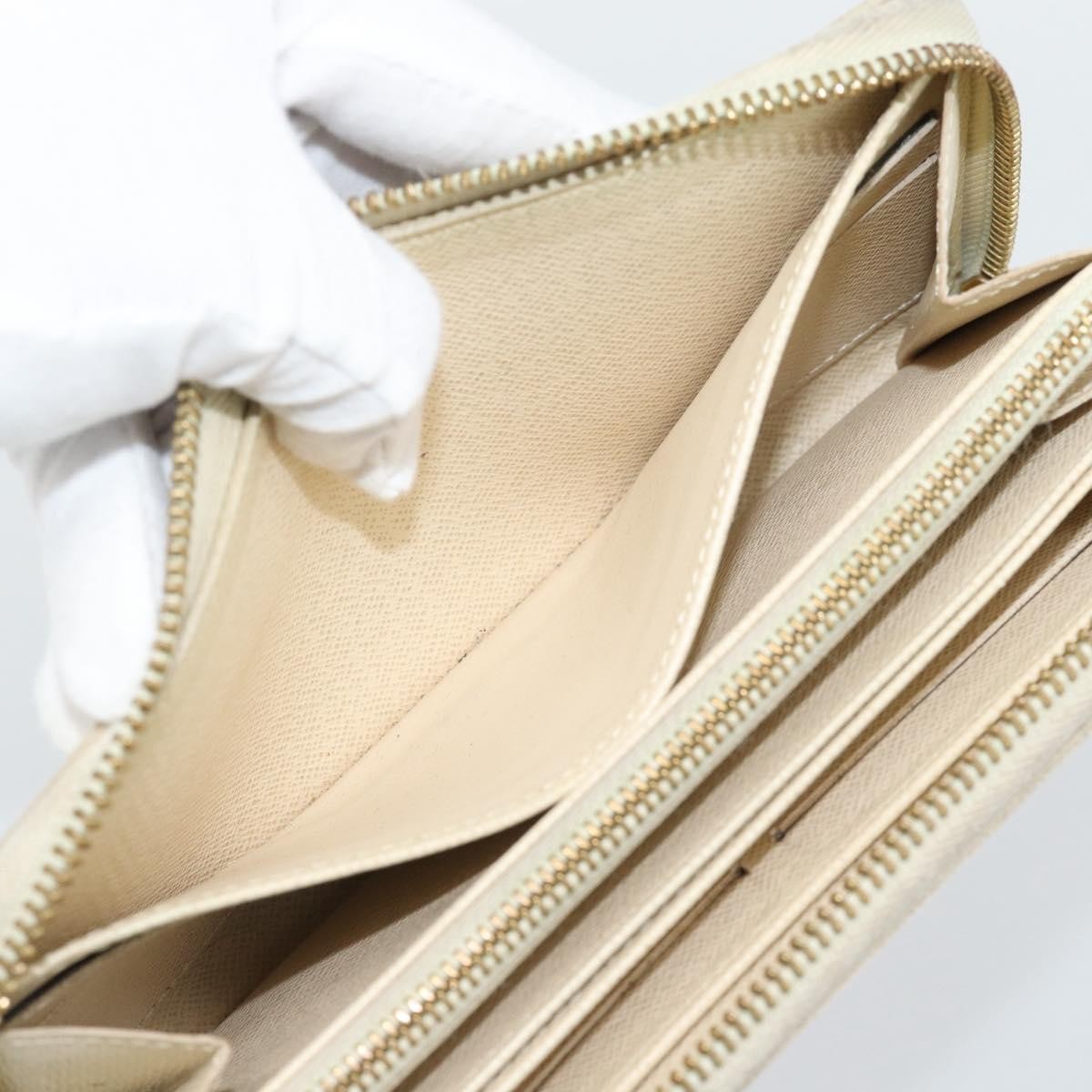 Louis Vuitton Zippy Organizer Damier Ebene Beige Canvas Wallets Accessory (Pre-Owned)