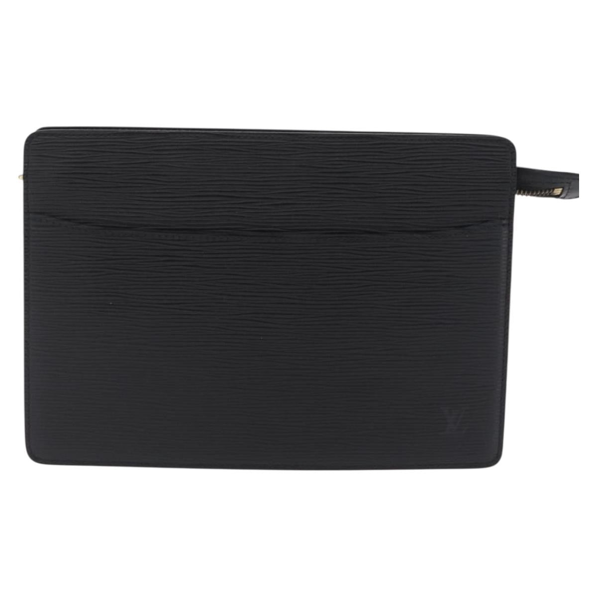 Louis Vuitton Pochette Homme Epi Leather Black Leather Clutche & Pouche Bag (Pre-Owned)