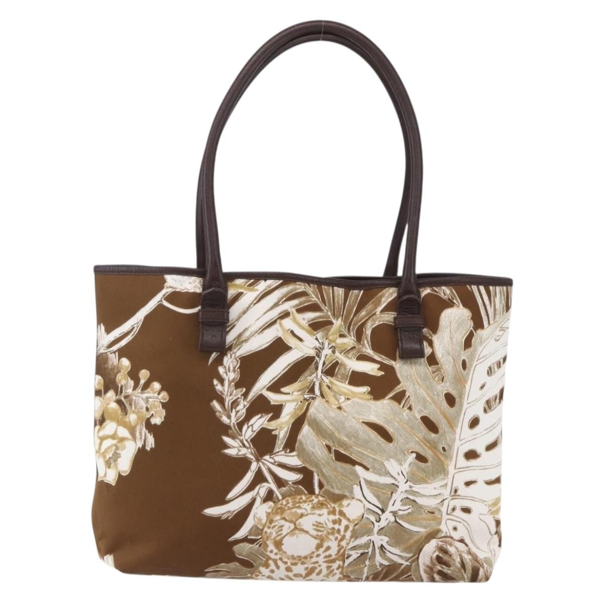 Salvatore Ferragamo Vintage Canvas Brown Canvas Tote Bag Bag (Pre-Owned)