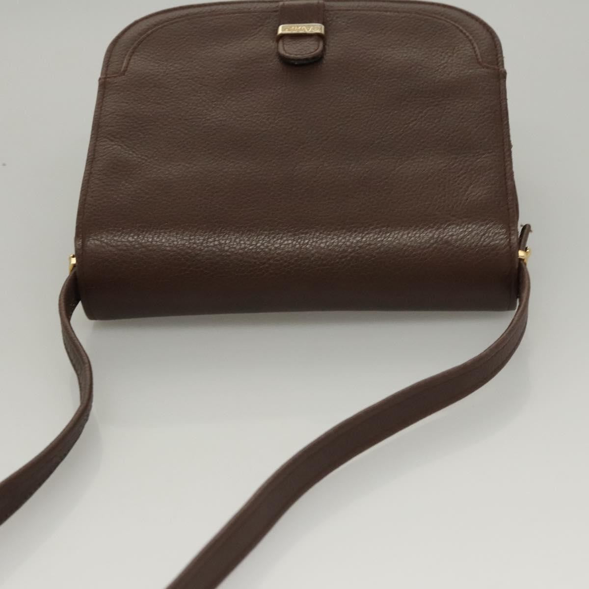 Bally Vintage Leather Brown Leather Shoulder Bag Bag (Pre-Owned)