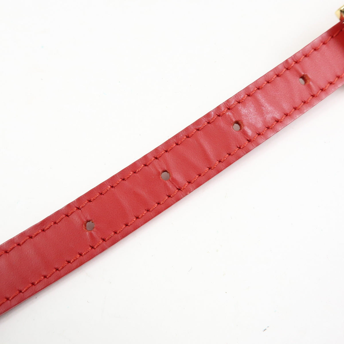 Louis Vuitton Dhanura Epi Leather Red Leather Handbag (Pre-Owned)