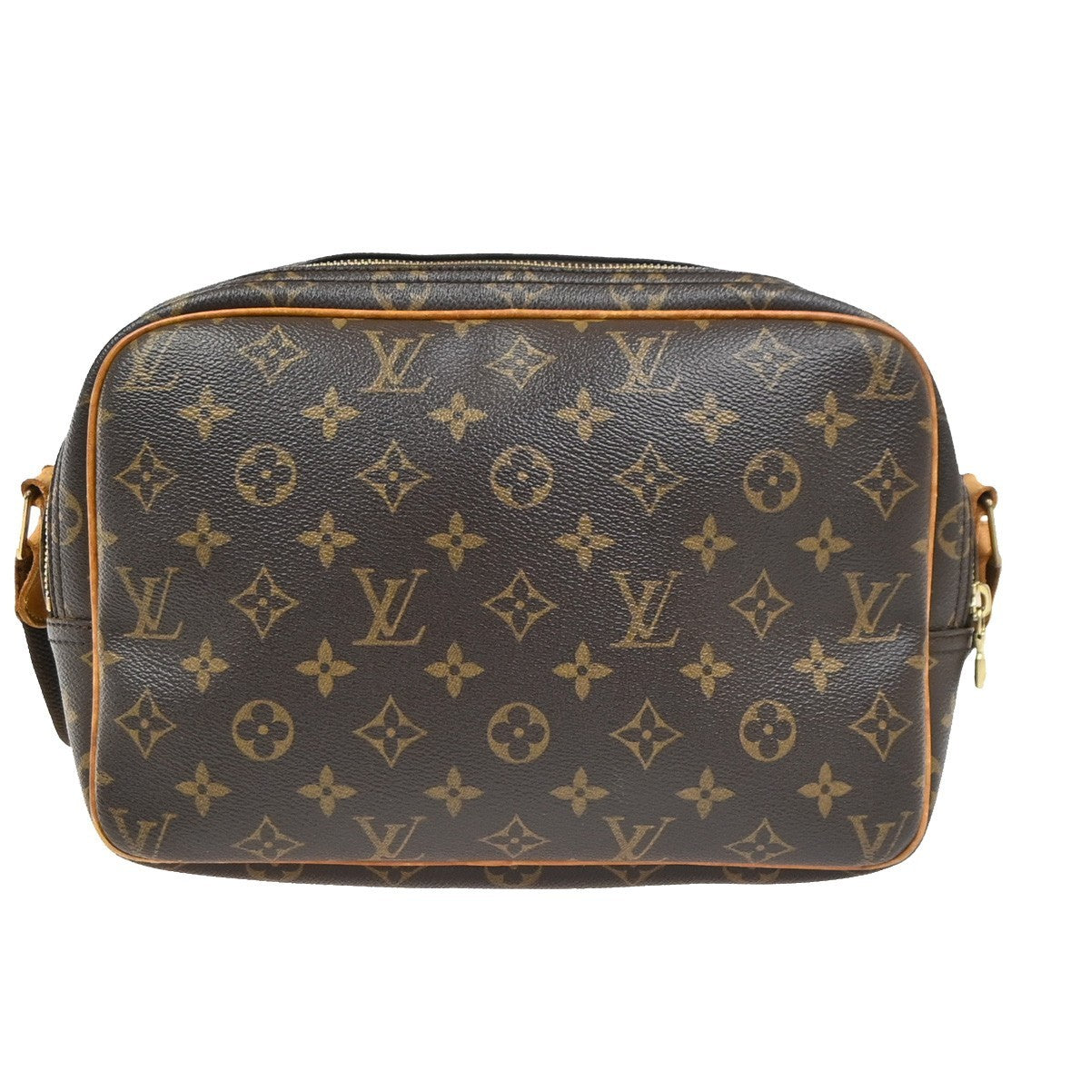 Louis Vuitton Reporter Monogram Canvas Brown Canvas Shoulder Bag Bag (Pre-Owned)
