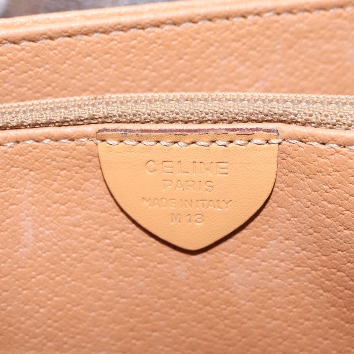 Celine Macadam Shoulder Canvas Brown Canvas Crossbody Bag Bag (Pre-Owned)