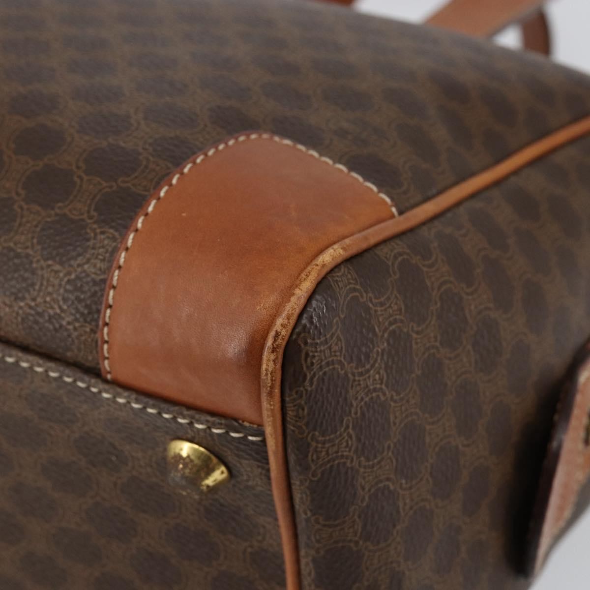 Celine Macadam Macadam With Leather Brown Canvas Shoulder Bag Bag (Pre-Owned)