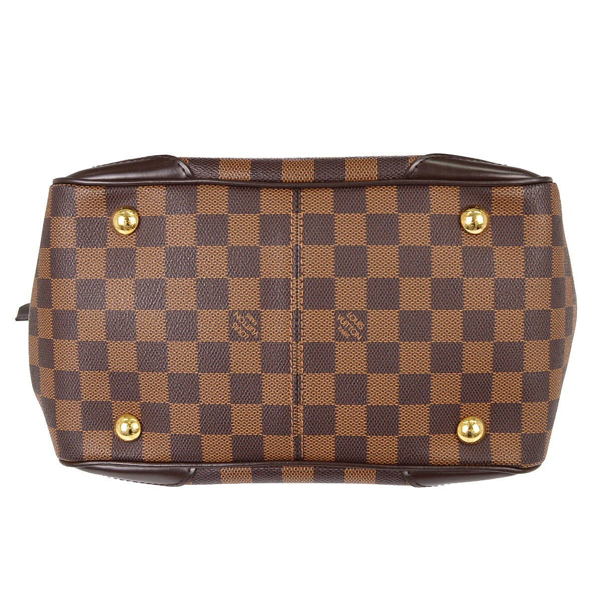 Louis Vuitton Verona Damier Ebene Brown Canvas Handbag (Pre-Owned)