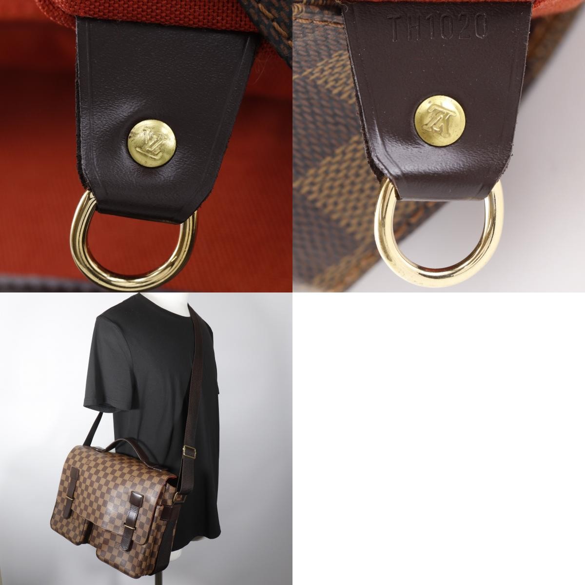 Louis Vuitton Broadway Damier Brown Canvas Shoulder Bag Bag (Pre-Owned)