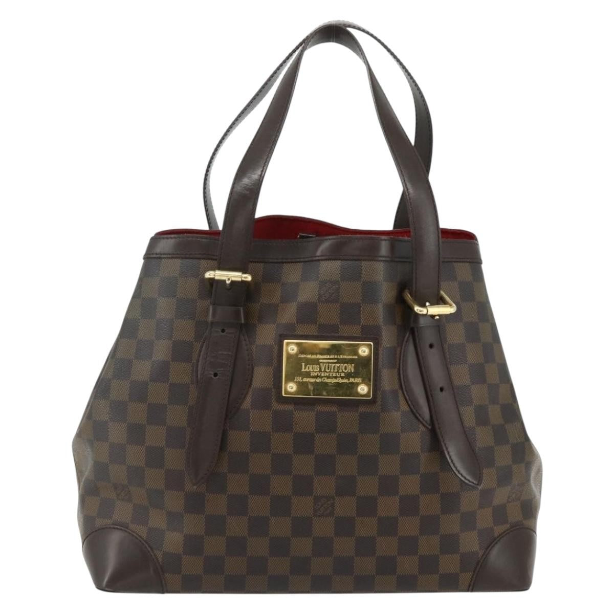 Louis Vuitton Hampstead Damier Brown Canvas Tote Bag Bag (Pre-Owned)