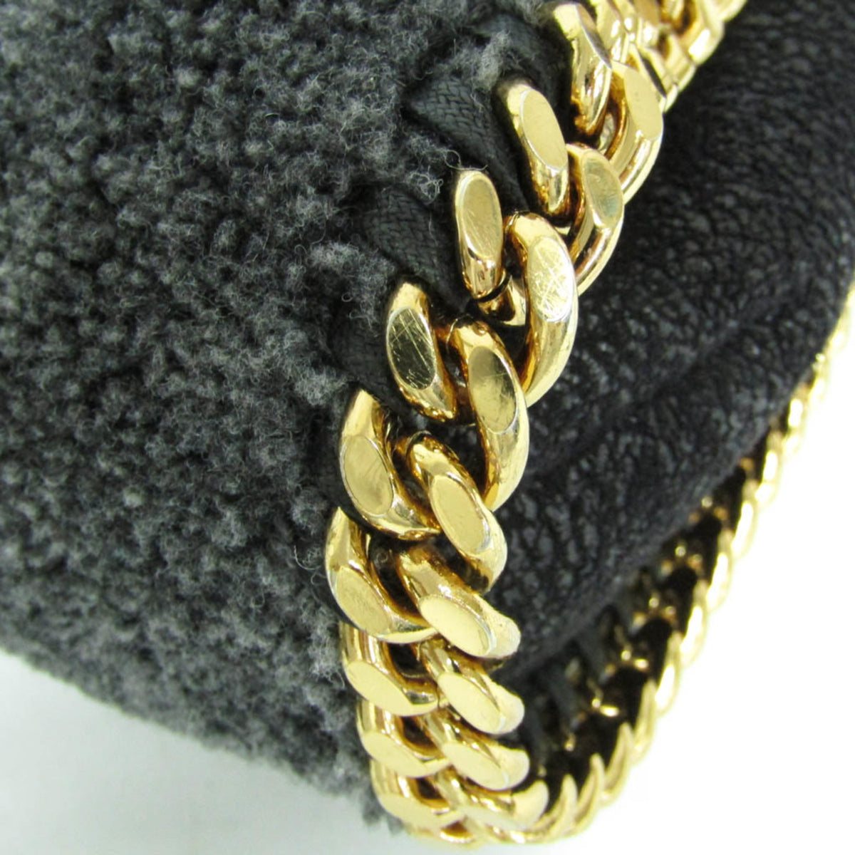 Stella Mccartney Falabella Faux Leather Gray Polyester Shoulder Bag Bag (Pre-Owned)