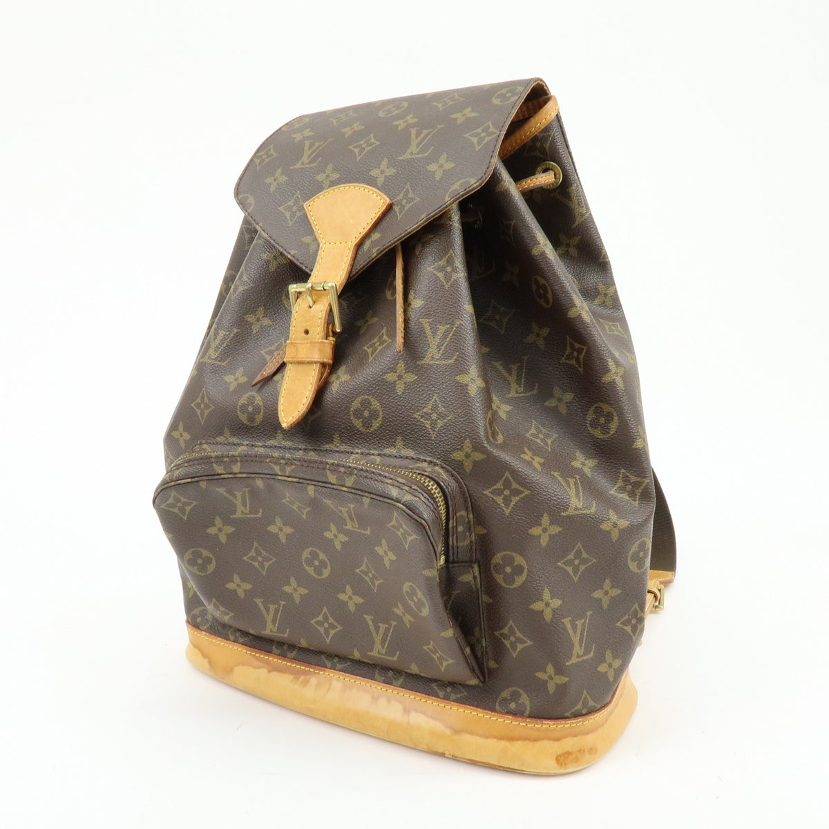 Louis Vuitton Vintage Montsouris Monogram Canvas Brown Canvas Backpack Bag (Pre-Owned)