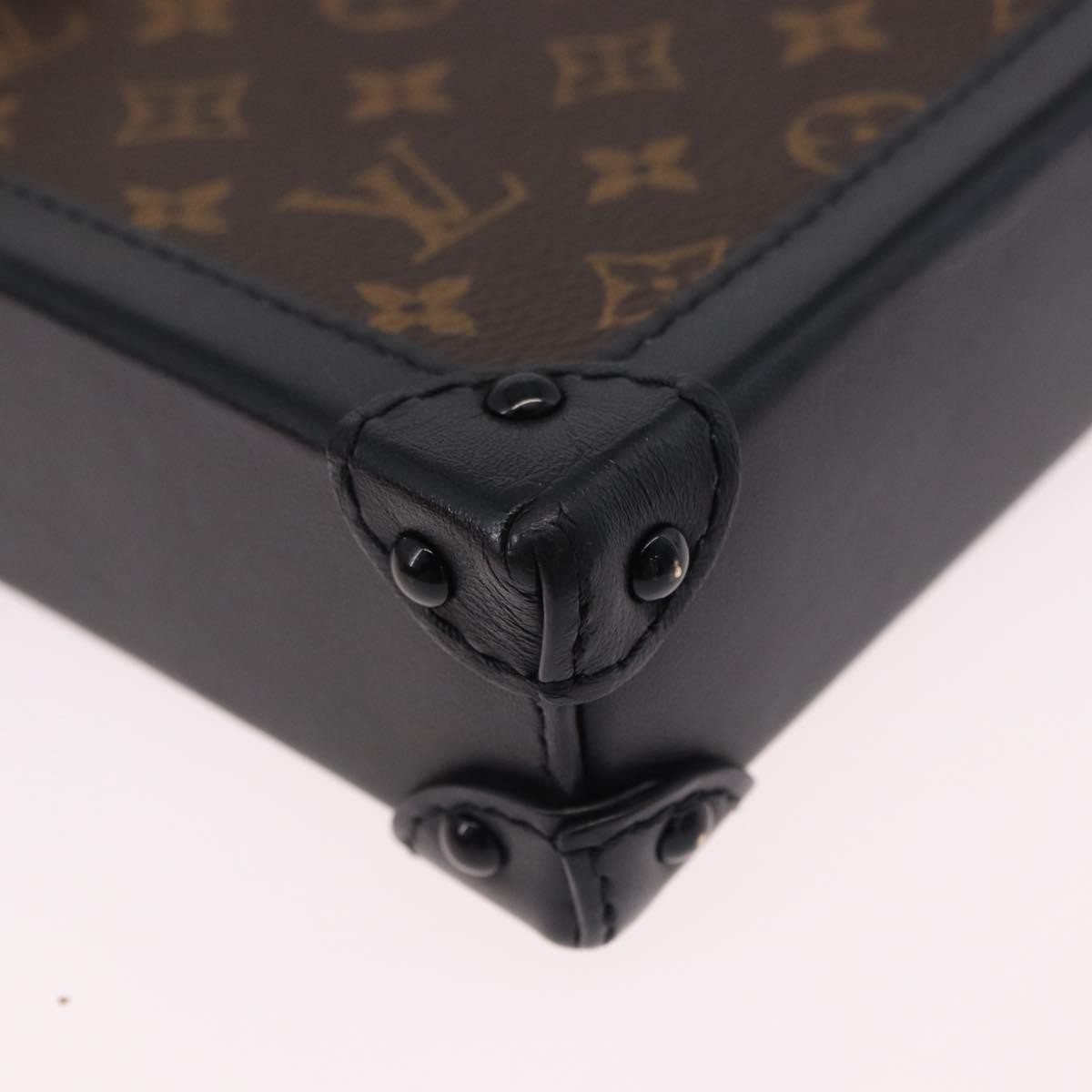 Louis Vuitton Vertical Trunk Pochette Monogram Canvas Brown Canvas Clutche & Pouche Bag (Pre-Owned)