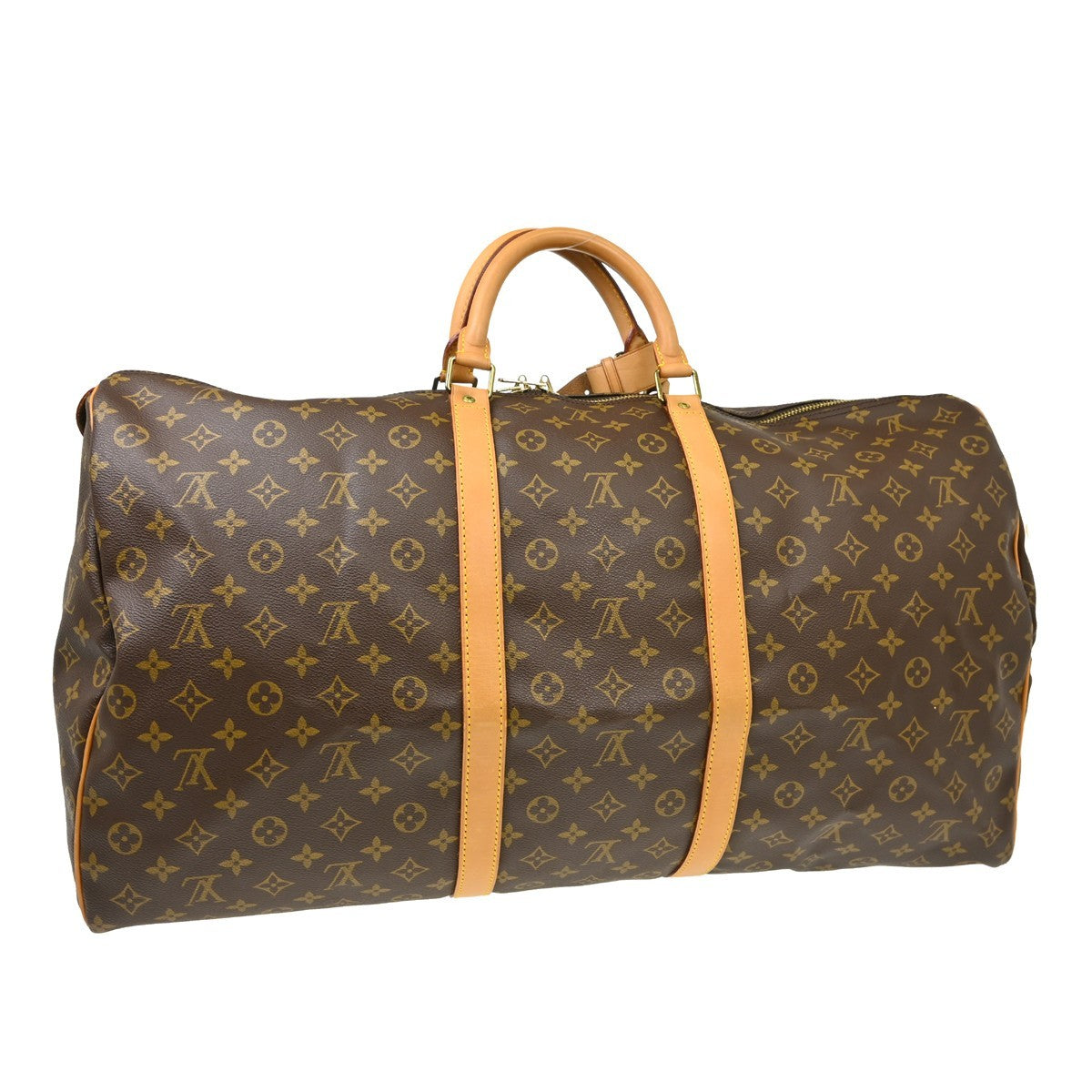 Louis Vuitton Keepall Monogram Canvas Brown Canvas Travel Bag Bag (Pre-Owned)
