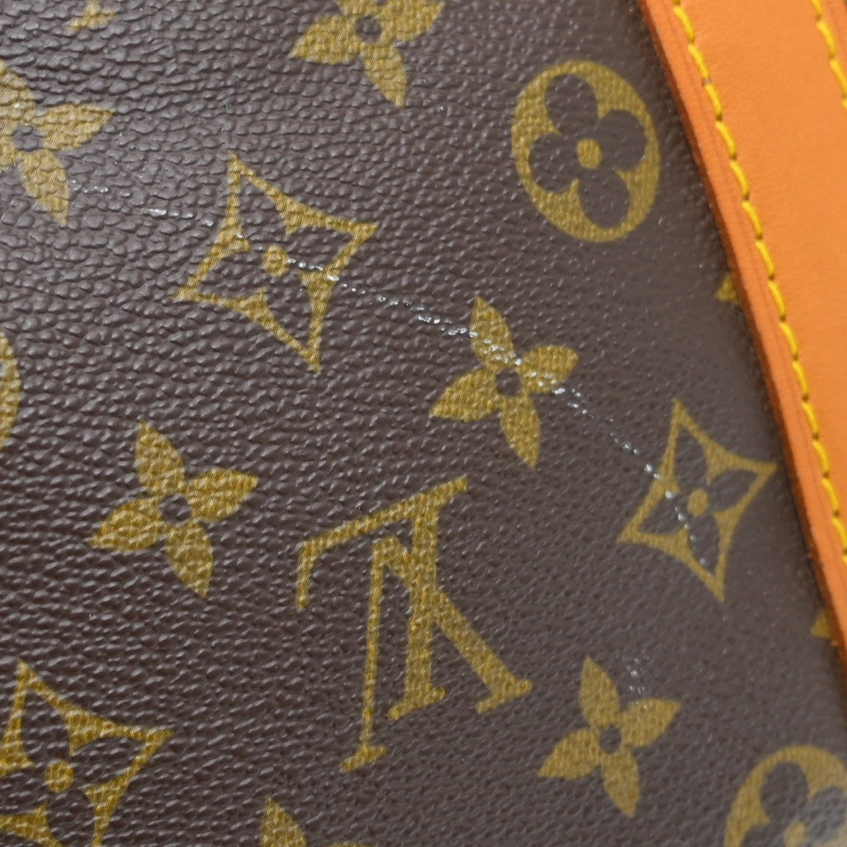 Louis Vuitton Keepall Monogram Canvas Brown Canvas Travel Bag Bag (Pre-Owned)