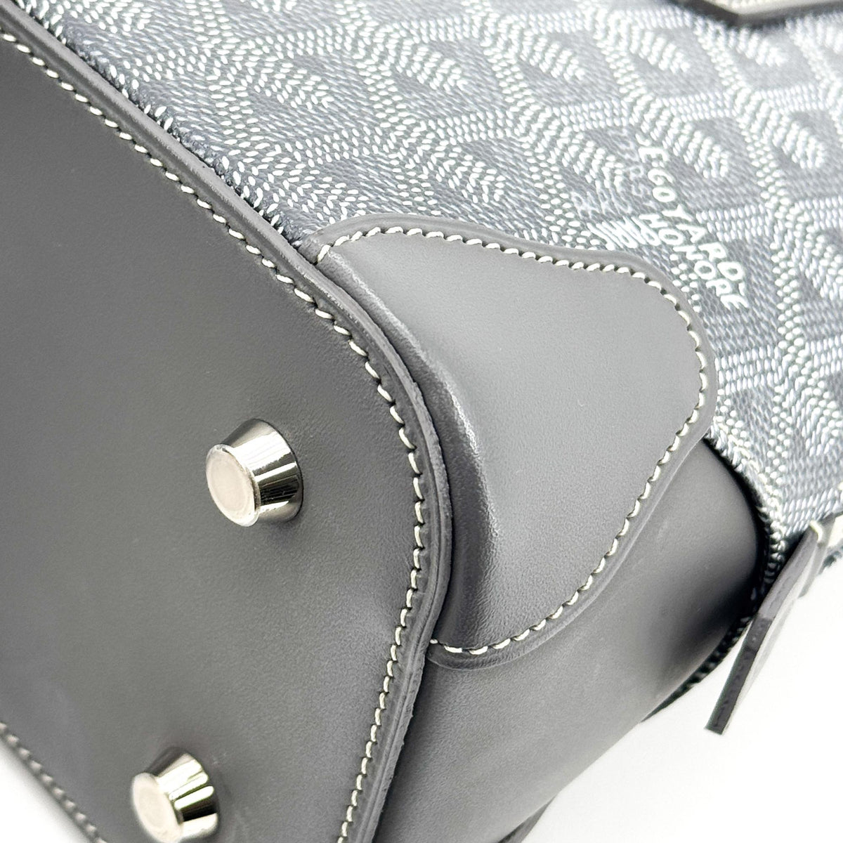 Goyard Vendome Coated Canvas Black Canvas Handbag (Pre-Owned)