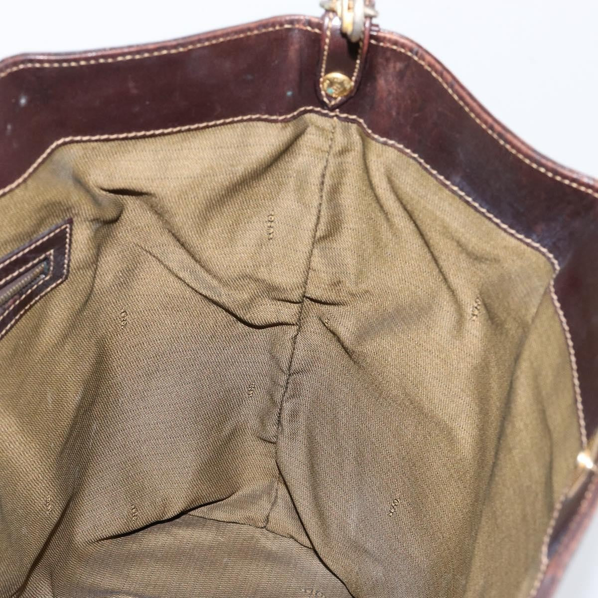 Fendi Vintage Zip Tote Zucca Canvas Brown Canvas Tote Bag Bag (Pre-Owned)