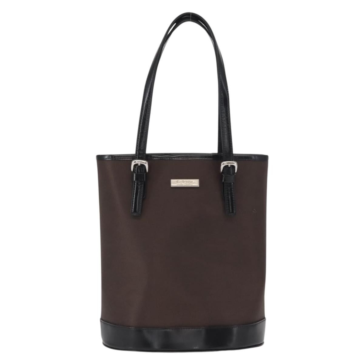 Burberry Blue Label Nylon Brown Nylon Tote Bag Bag (Pre-Owned)