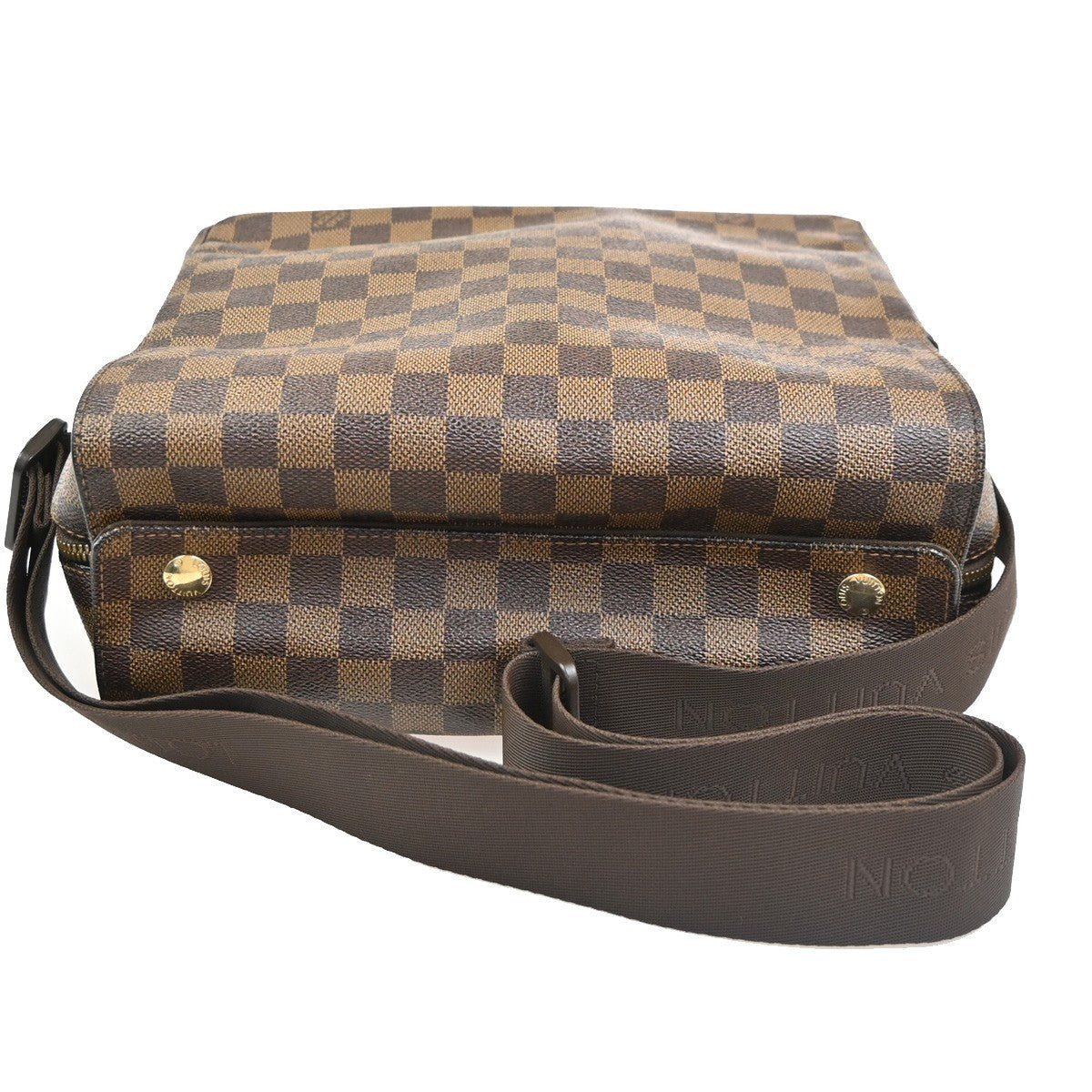 Louis Vuitton Naviglio Damier Ebene Brown Canvas Shoulder Bag Bag (Pre-Owned)