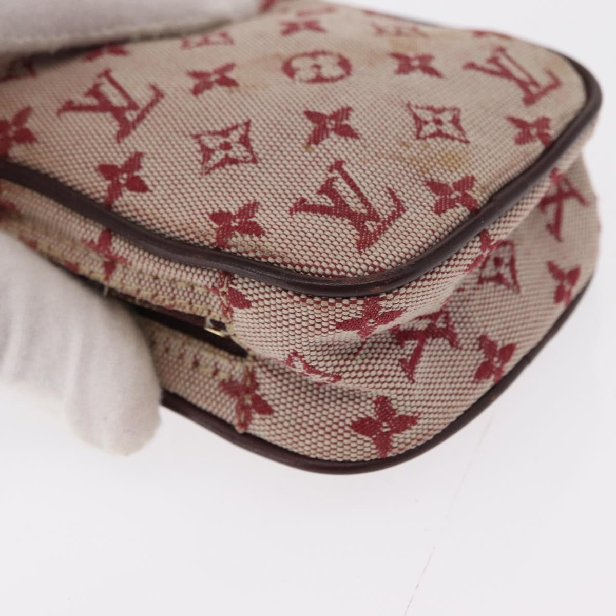Louis Vuitton Camera Mini Lin Red Canvas Clutche & Pouche Bag (Pre-Owned)