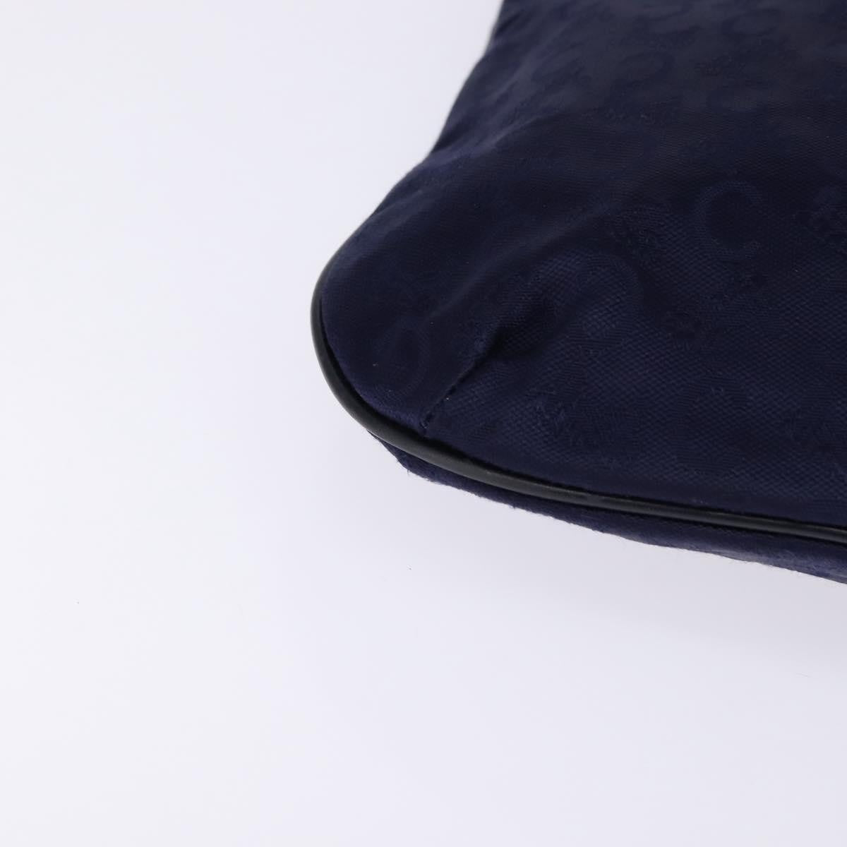 Celine C Sulky Canvas Navy Canvas Handbag (Pre-Owned)