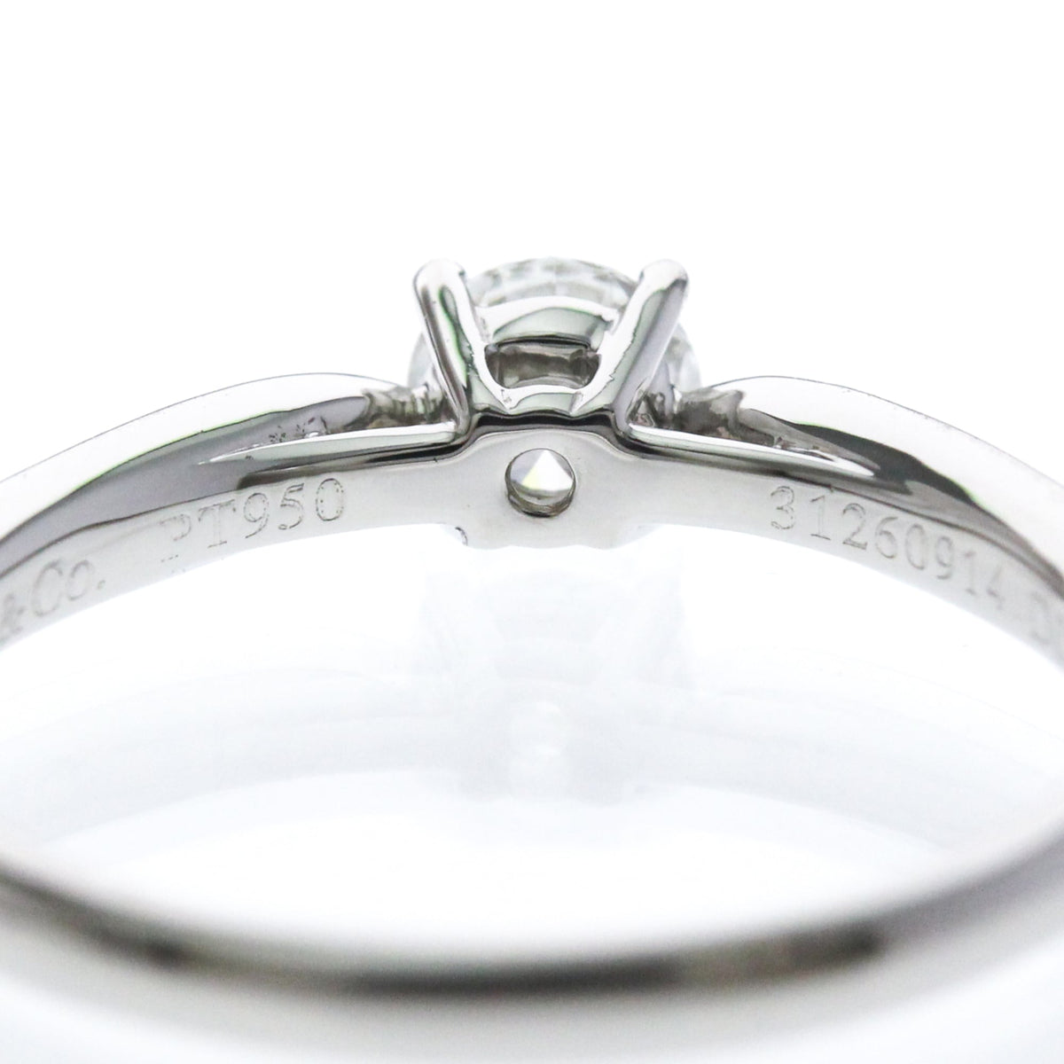 Tiffany & Co. Harmony Band Platinum And Diamonds Silver Platinum Ring Jewelry (Pre-Owned)
