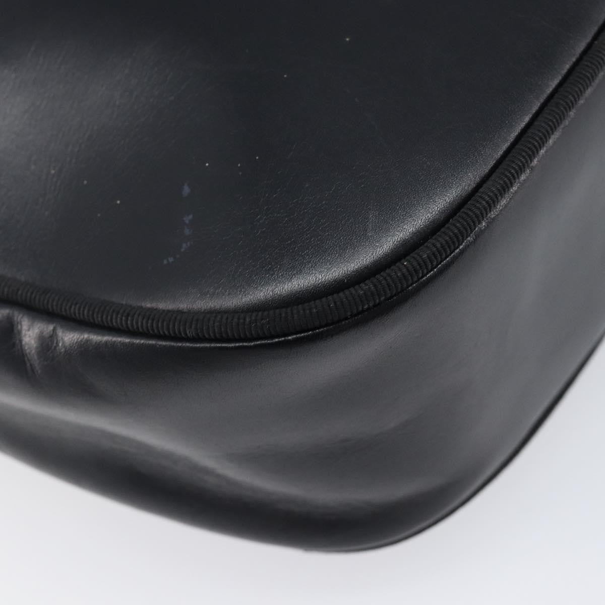 Salvatore Ferragamo Vara Bow Camera Leather Black Leather Shoulder Bag Bag (Pre-Owned)