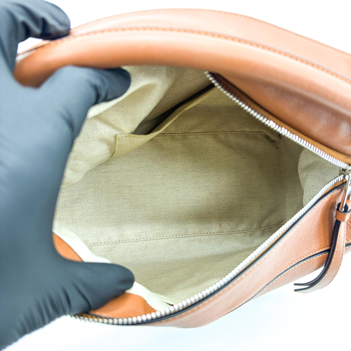 Loewe Puzzle Leather Brown Leather Handbag (Pre-Owned)