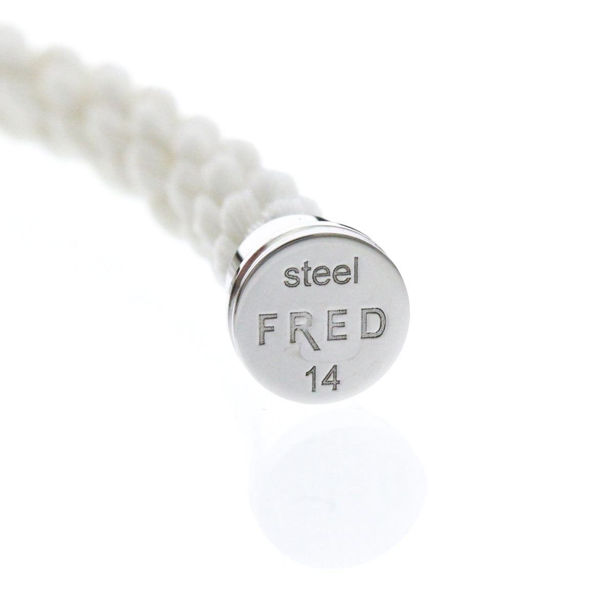 Fred Paris Force 10 Interchangeable Woven Cord And 18K Rose Gold With Diamonds Silver White_Gold Bracelet Jewelry (Pre-Owned)