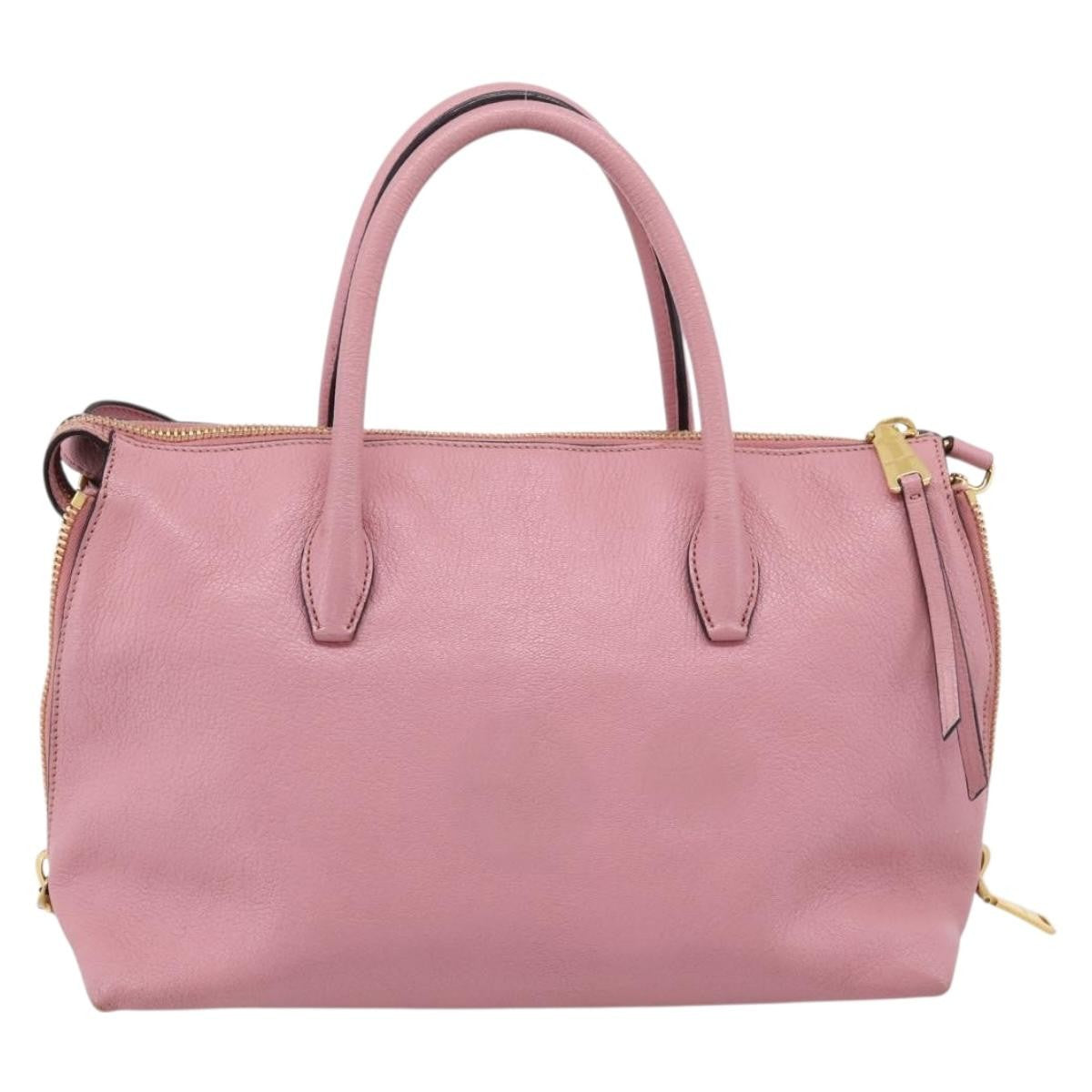 Miu Miu Beau Top Handle Leather Multicolour Leather Handbag (Pre-Owned)